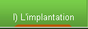 I) L'implantation